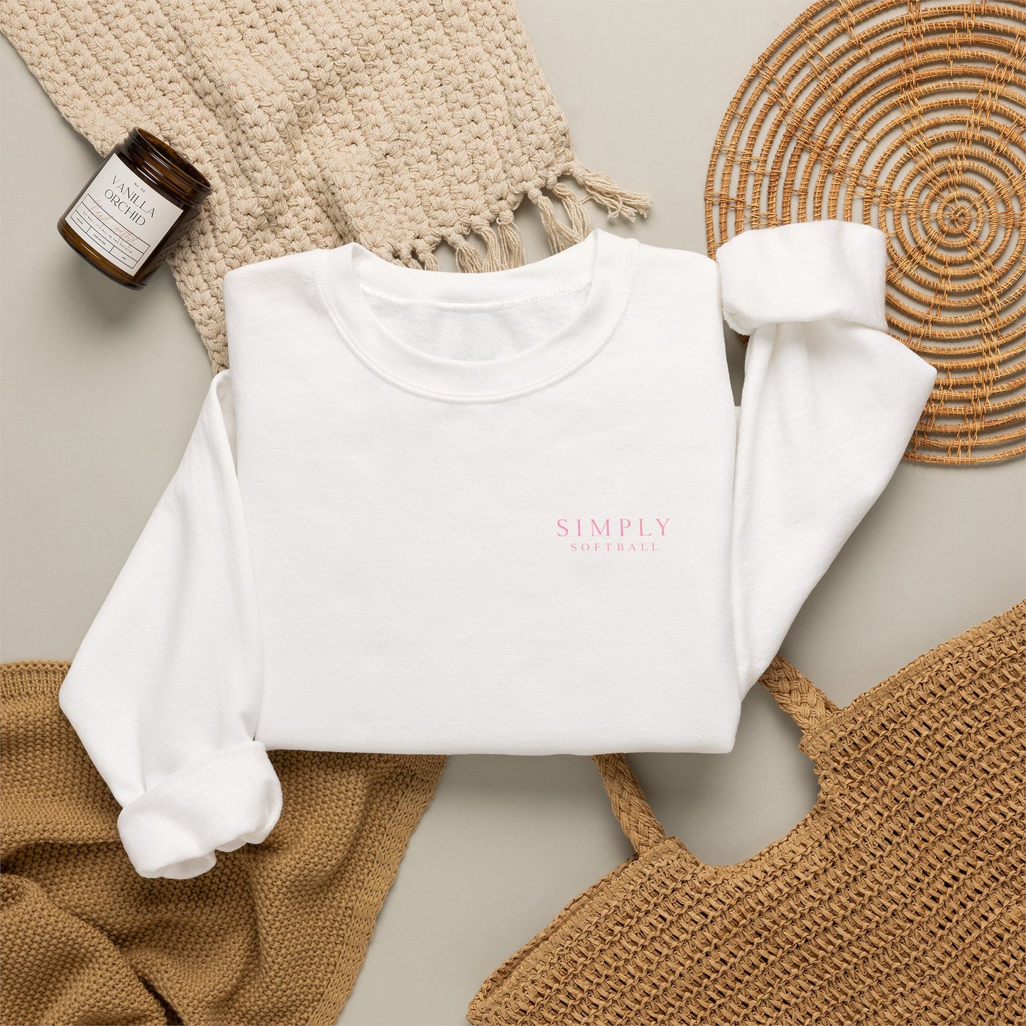 Simply Softball Crewneck Sweatshirt