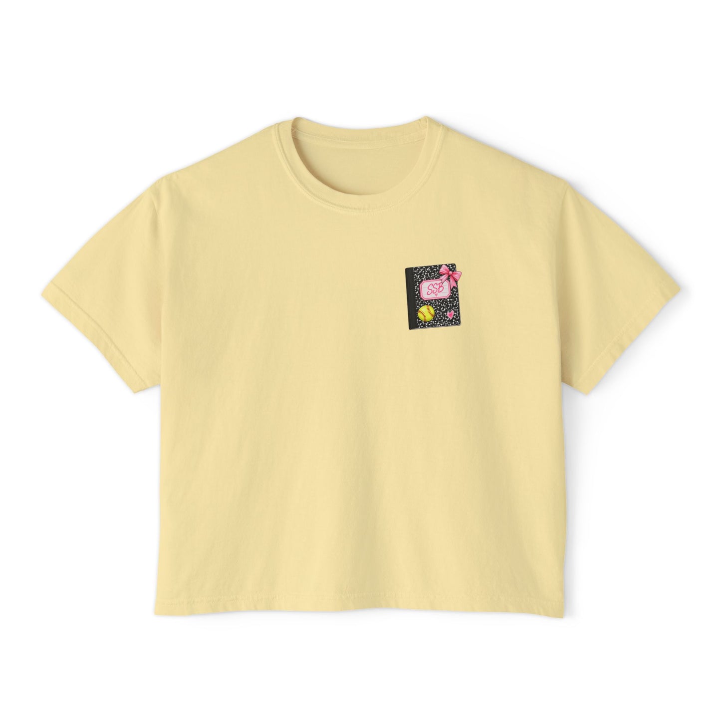 Pink School Bus Women's Boxy Tee