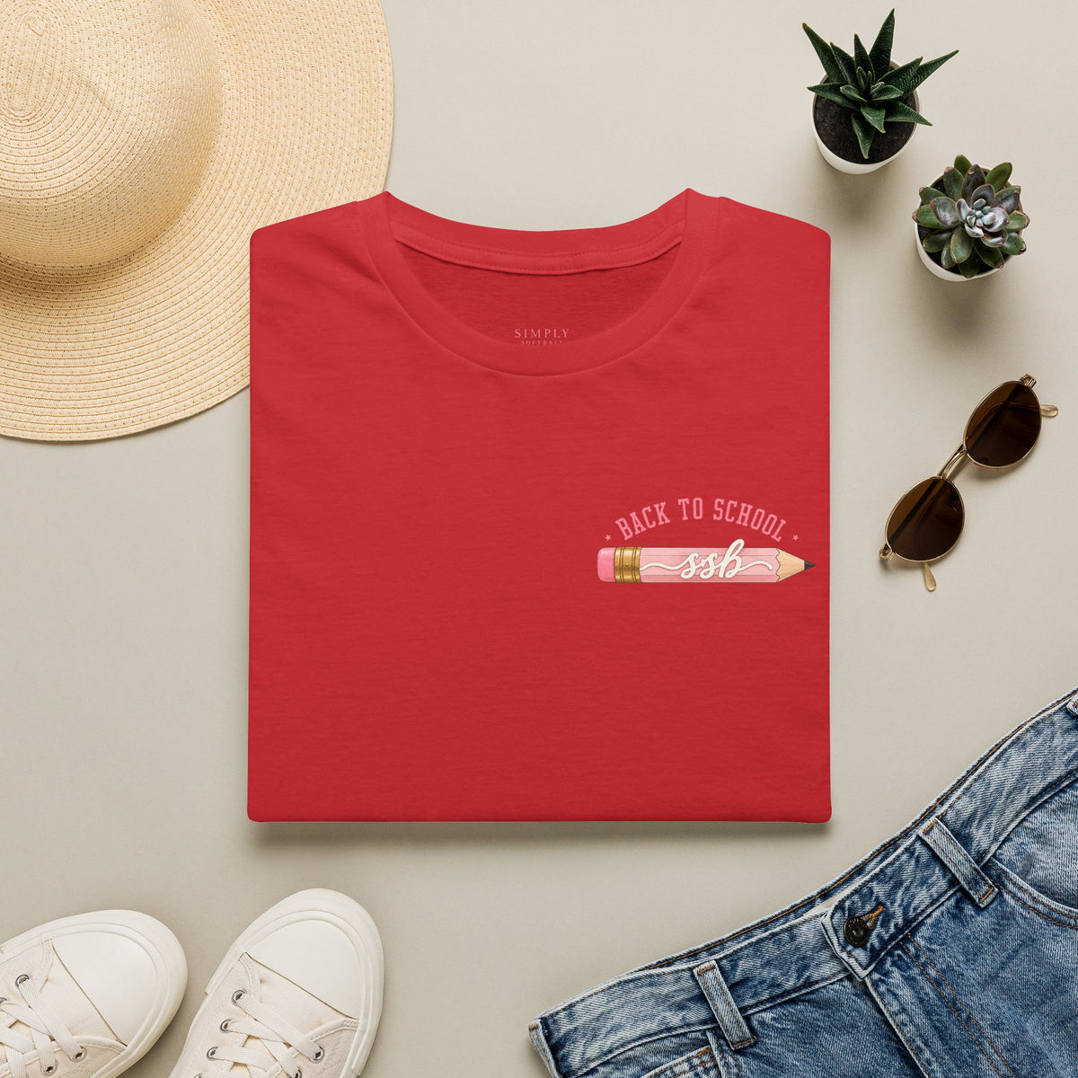 Back to School Pink Pencil T-Shirt