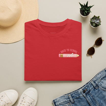 Back to School Pink Pencil T-Shirt