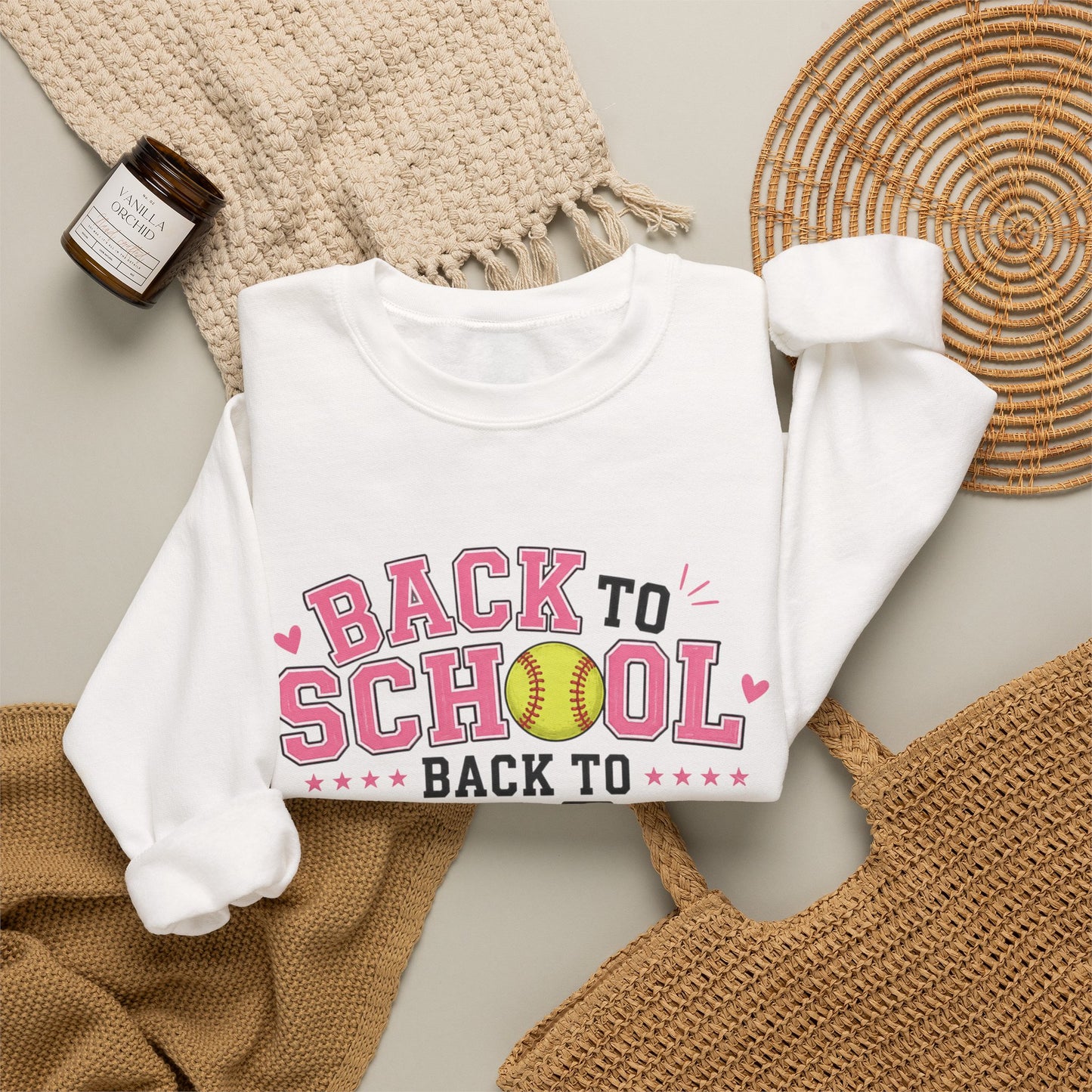 'Back to School Back to Ball' Crewneck Sweatshirt