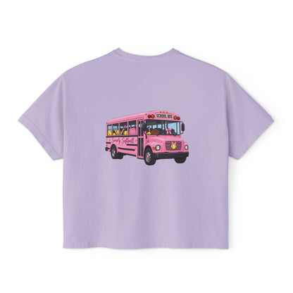 Pink School Bus Women's Boxy Tee