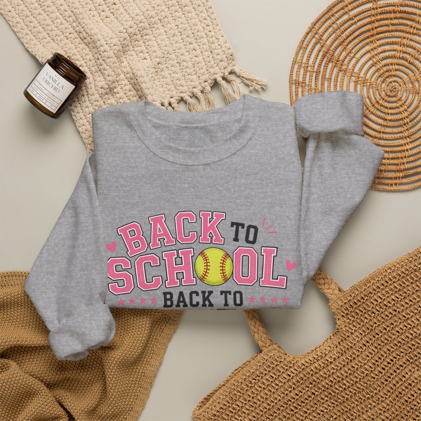 'Back to School Back to Ball' Crewneck Sweatshirt