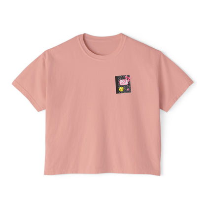 Pink School Bus Women's Boxy Tee