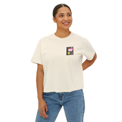 Pink School Bus Women's Boxy Tee