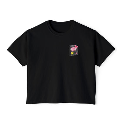Pink School Bus Women's Boxy Tee