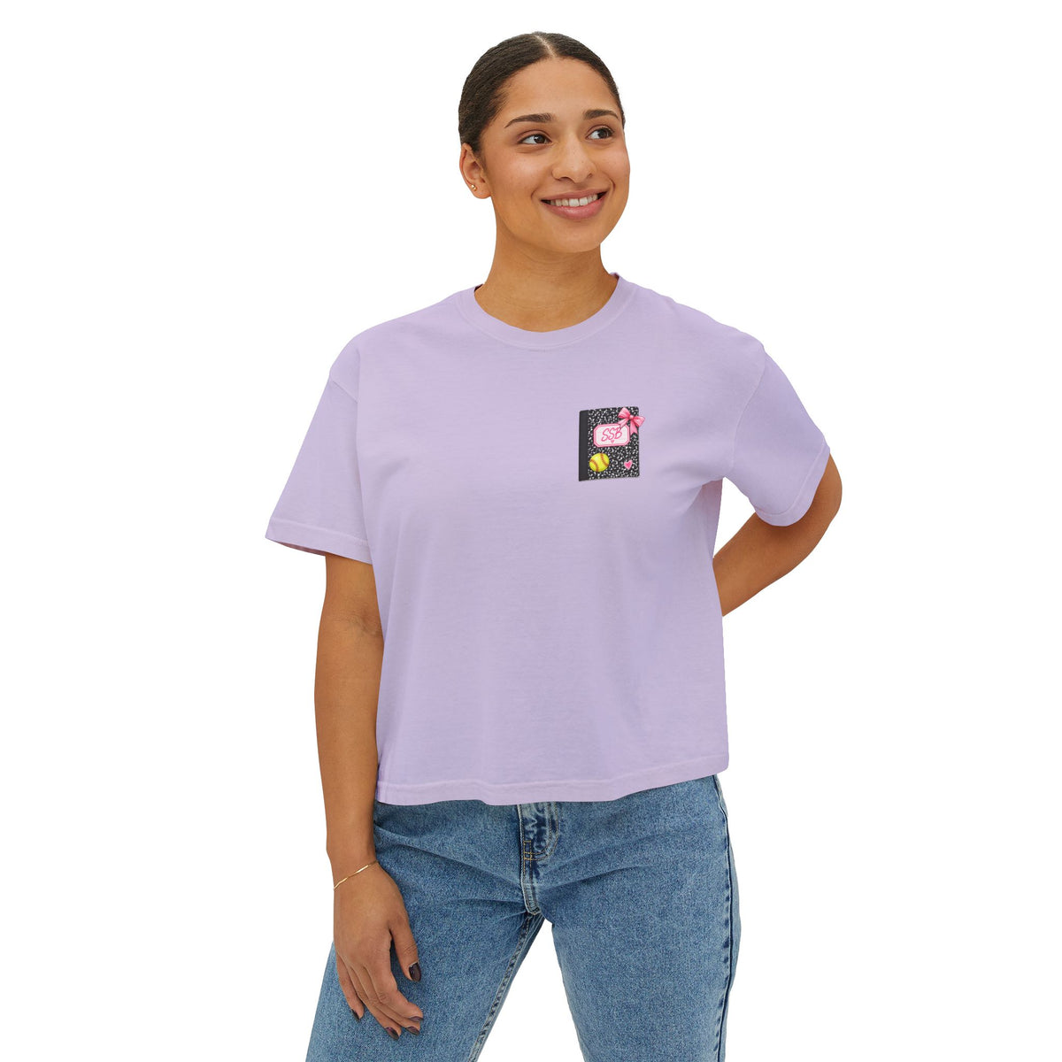 Pink School Bus Women's Boxy Tee