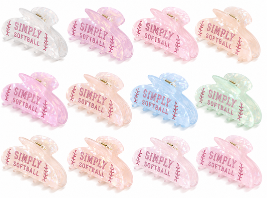 Simply Softball Bedazzled Clips