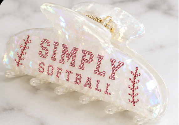 Simply Softball Bedazzled Clips