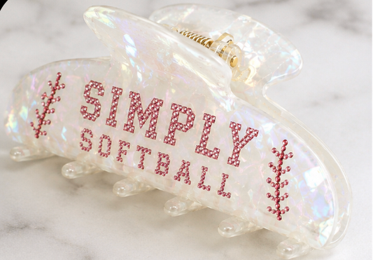 Simply Softball Bedazzled Clips